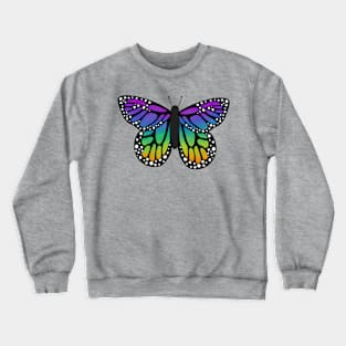 Rainbow butterfly v4 Crewneck Sweatshirt